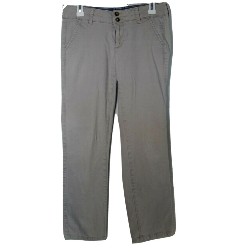 Ralph Lauren Women's Beige Polo Pants Size 7/8 Straight Leg Cotton Blend